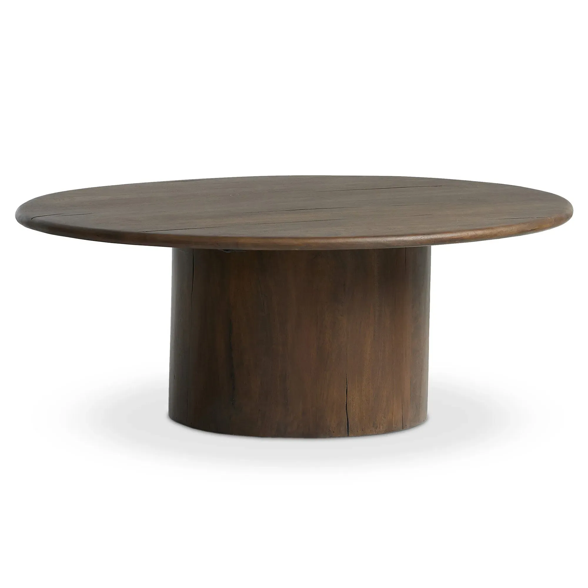 Ryker Oval Coffee Table - Brown, Reclaimed Wood