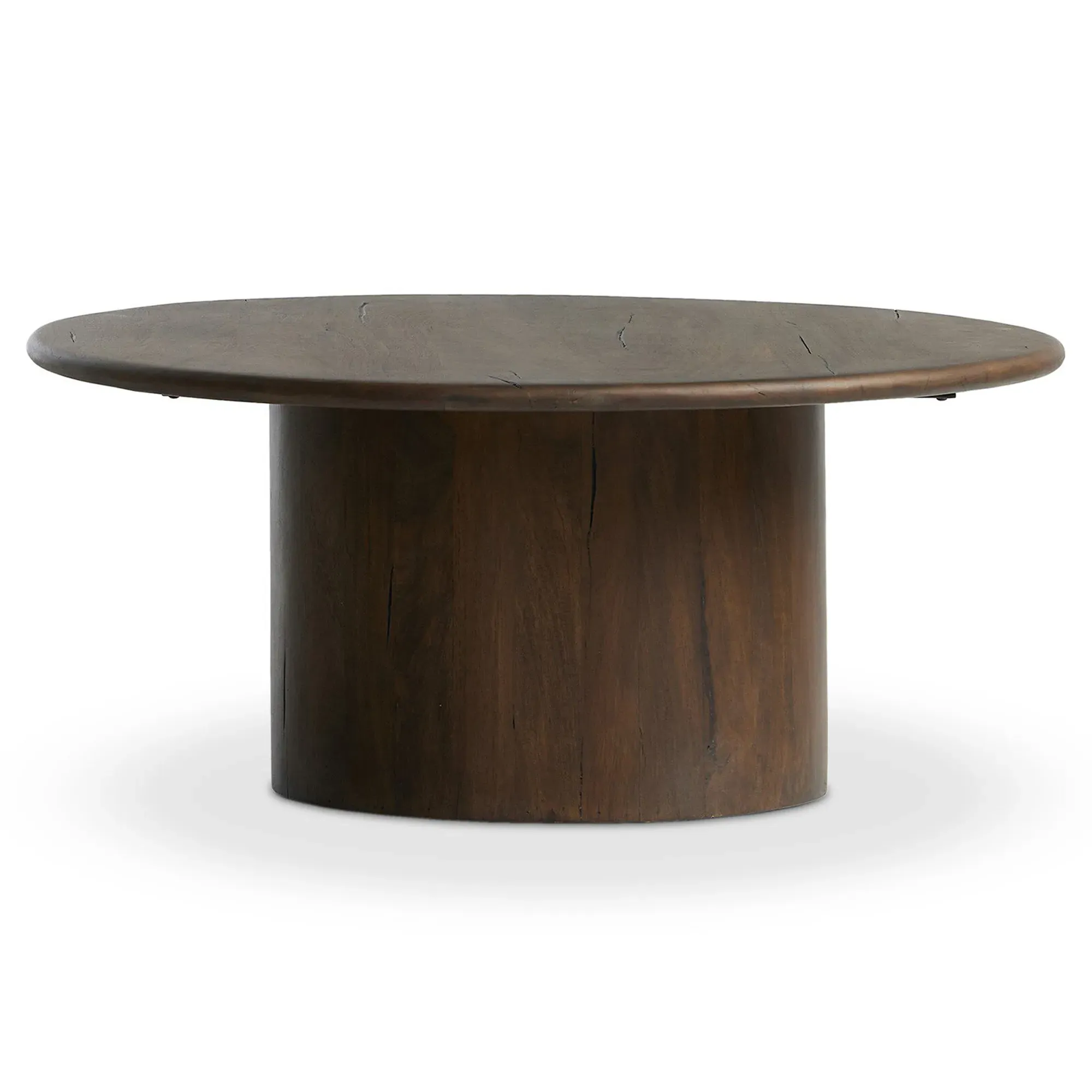 Ryker Oval Coffee Table - Brown, Reclaimed Wood