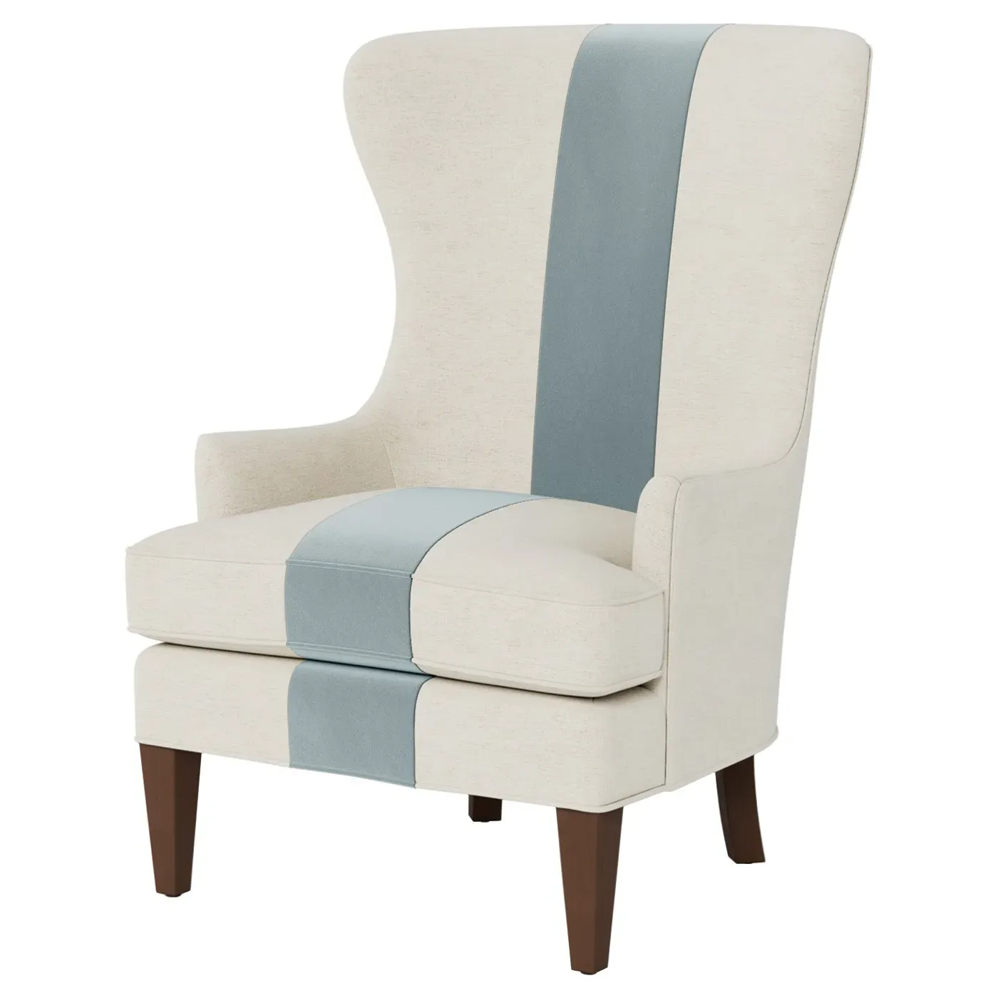 Rylie Wing Chair - Saltwater Blue, Performance Velvet image