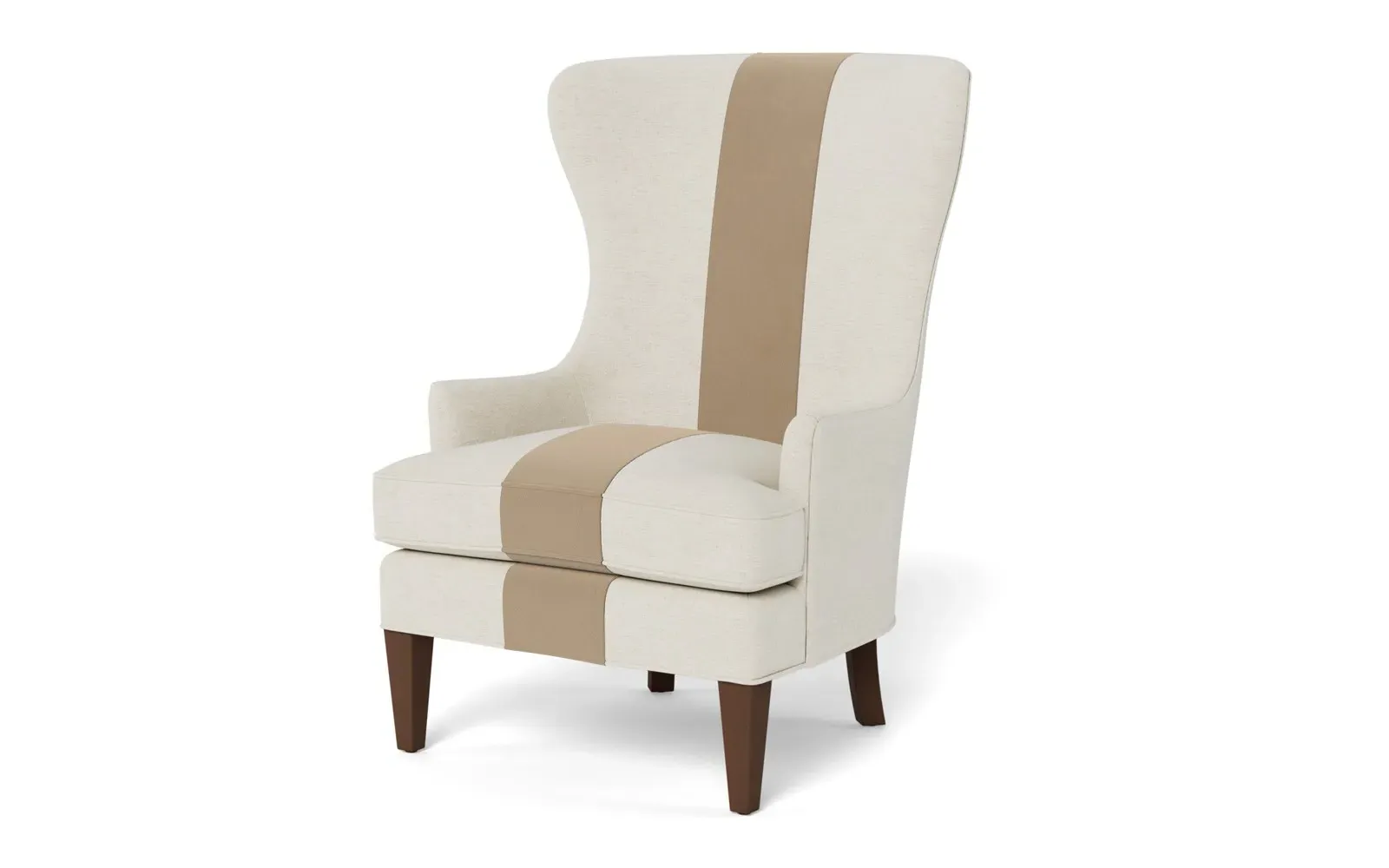 Rylie Wing Chair - Sand Dune, Performance Velvet