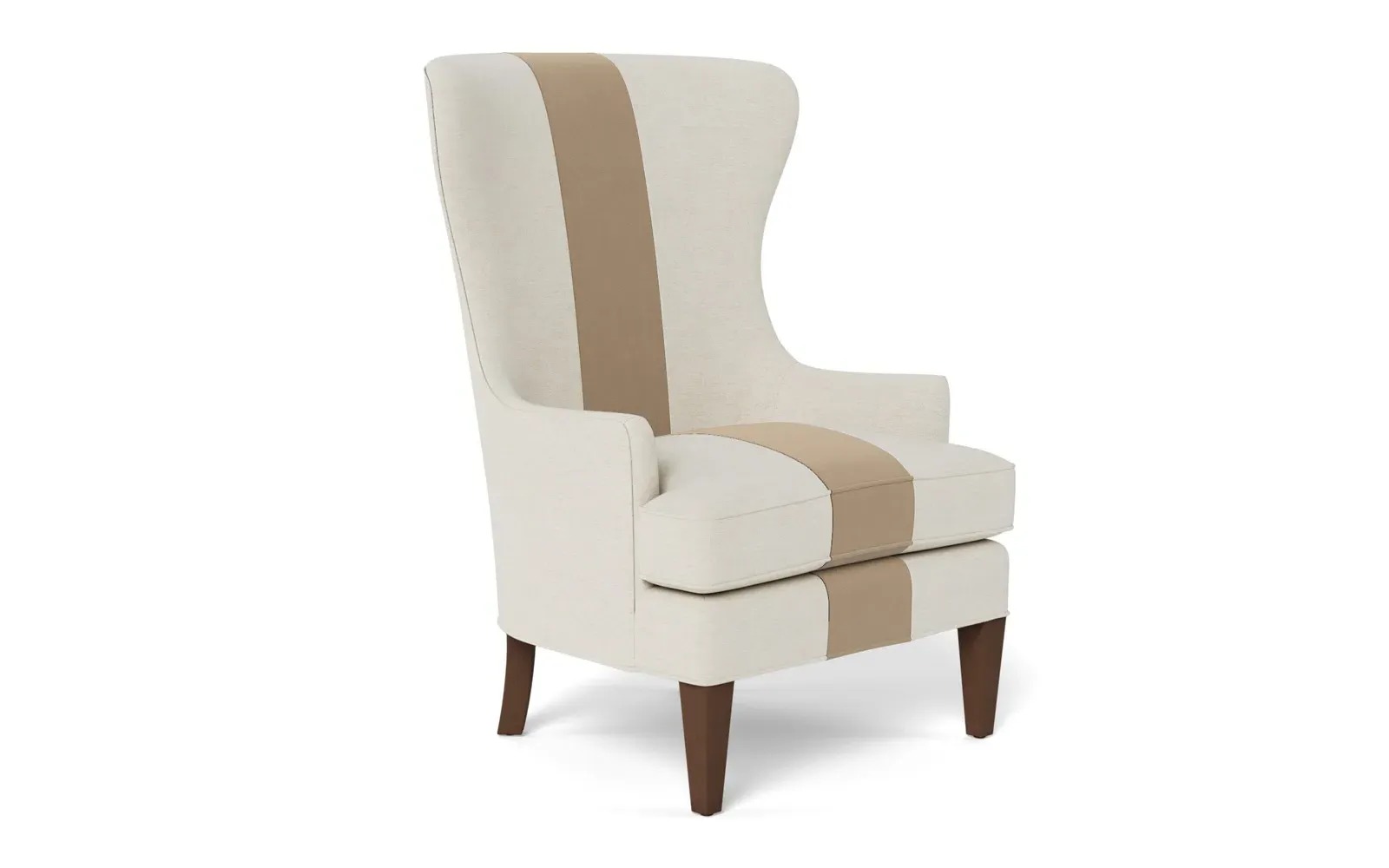 Rylie Wing Chair - Sand Dune, Performance Velvet