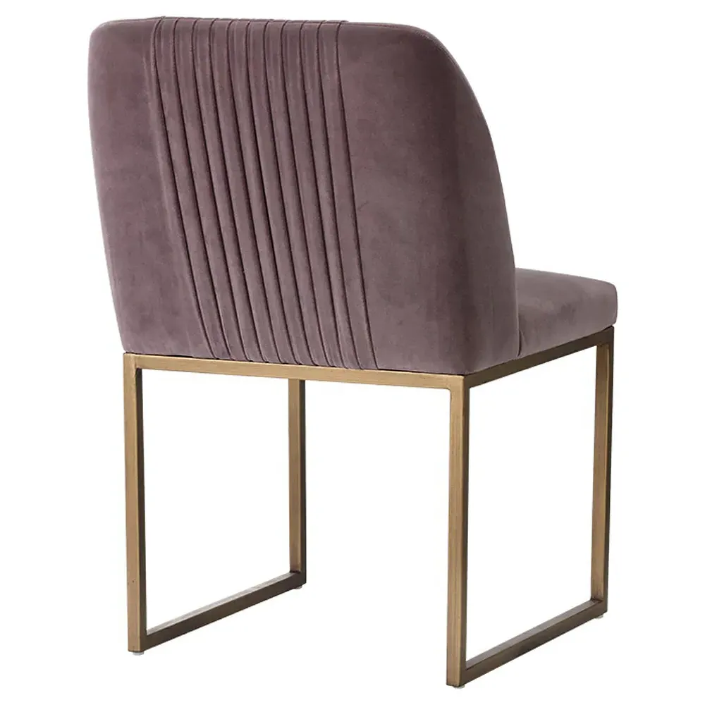 Saavedra Dining Side Chair Set of 2 - Blush Purple, Iron