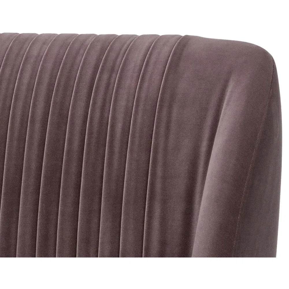 Saavedra Dining Side Chair Set of 2 - Blush Purple, Iron