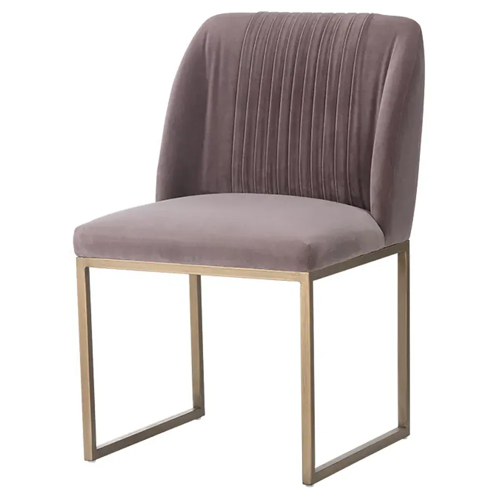 Saavedra Dining Side Chair Set of 2 - Blush Purple, Iron image