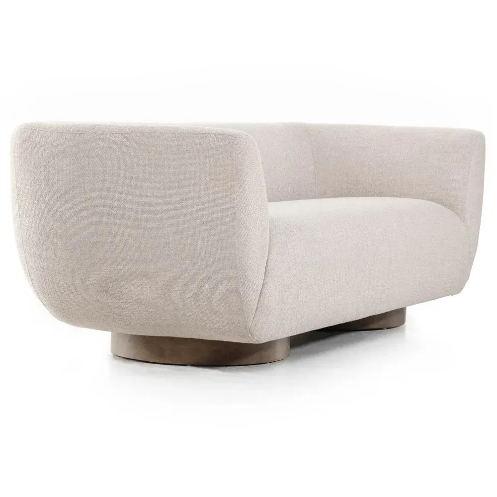Sabina Tight Back Sofa - Beige, Parawood