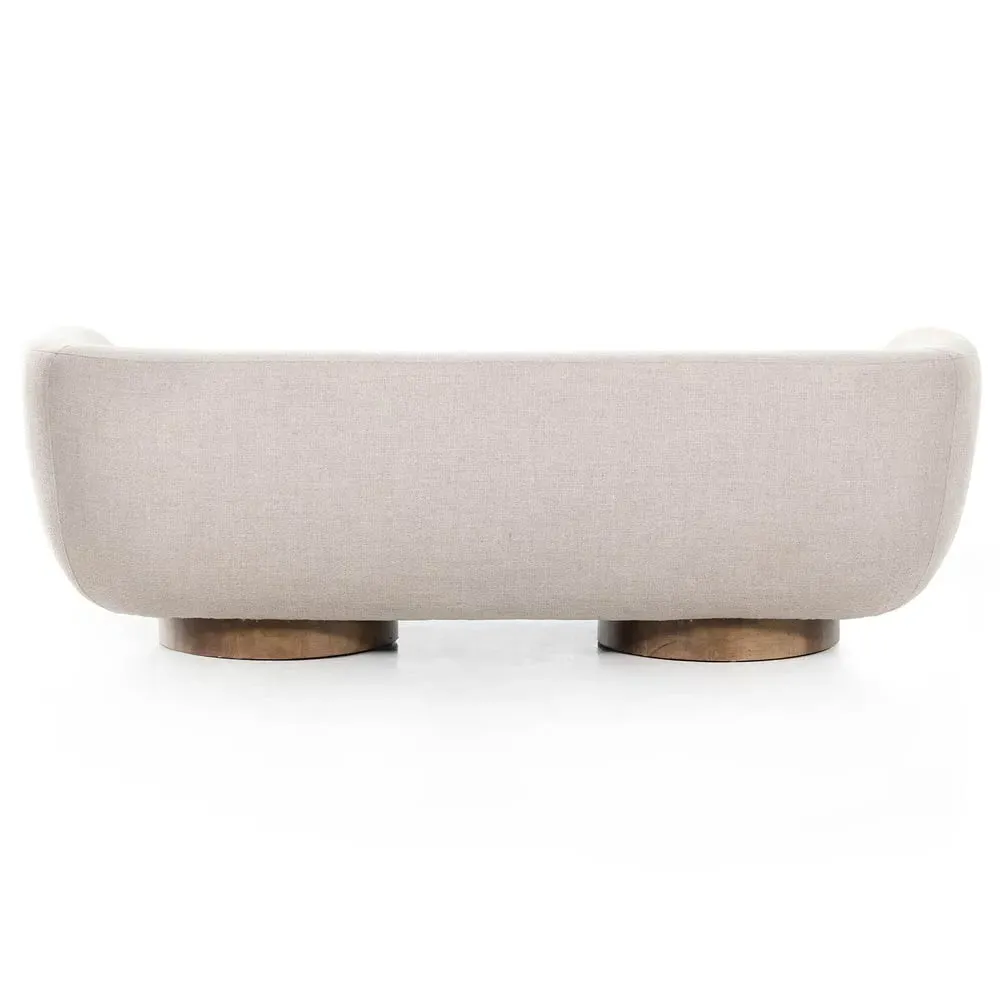 Sabina Tight Back Sofa - Beige, Parawood