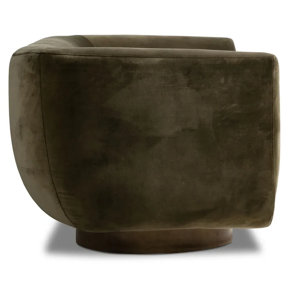 Sabina Tight Back Sofa - Olive Green, Parawood