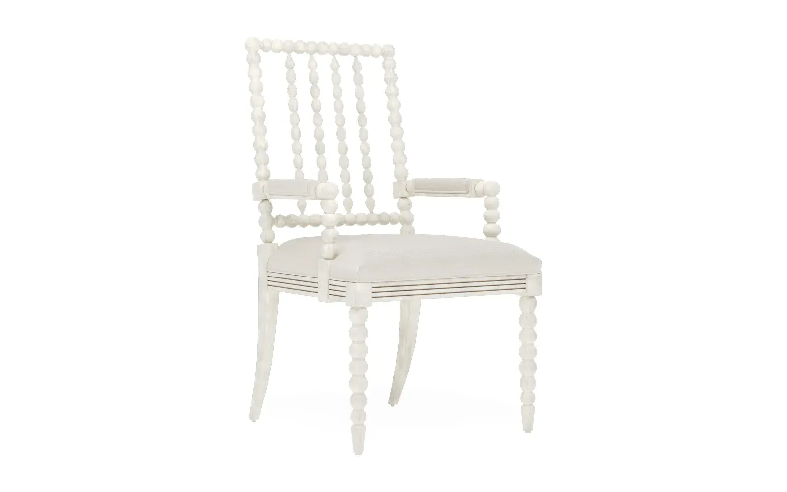 Sabinna Dining Arm Chair - Fog, Hardwood