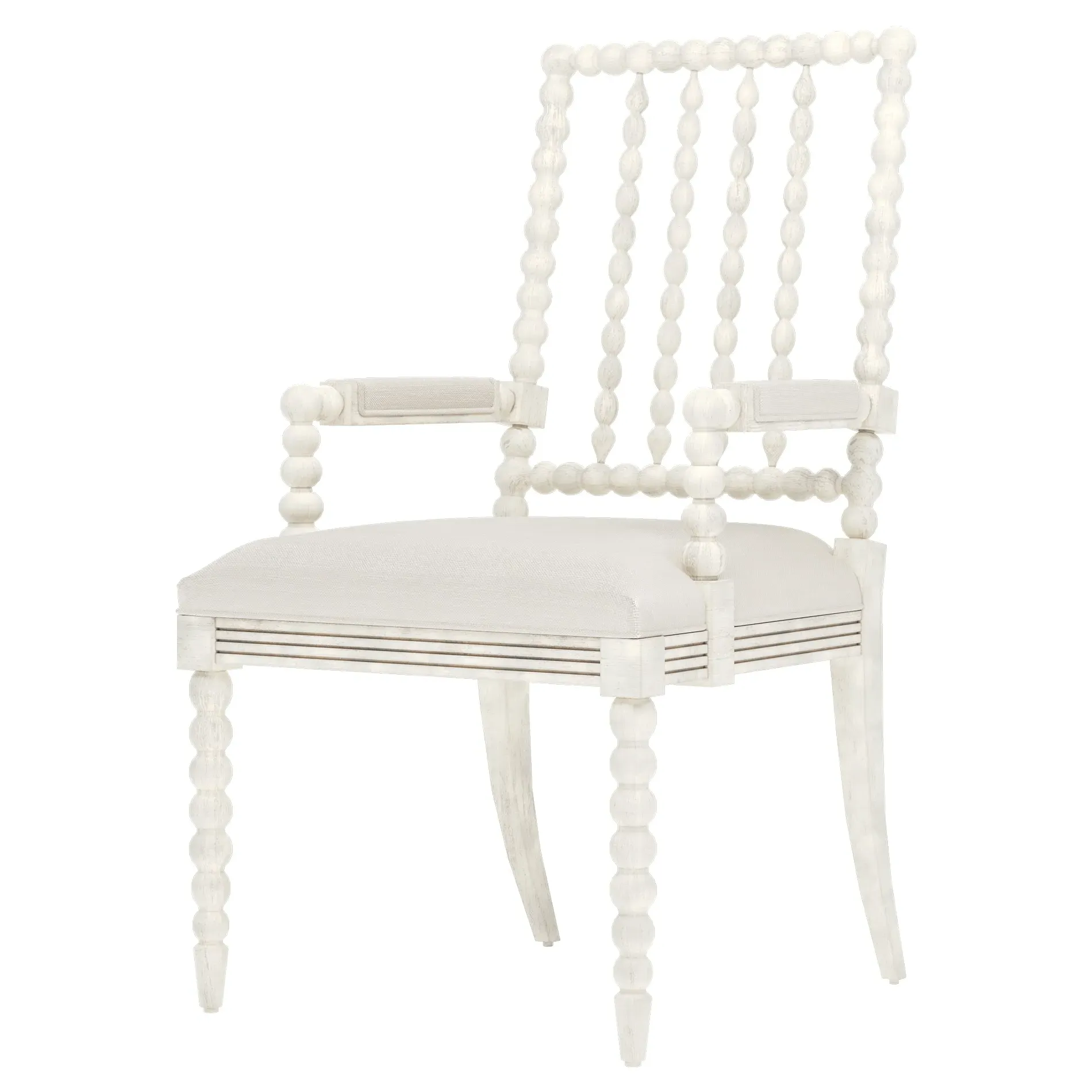 Sabinna Dining Arm Chair - Fog, Hardwood