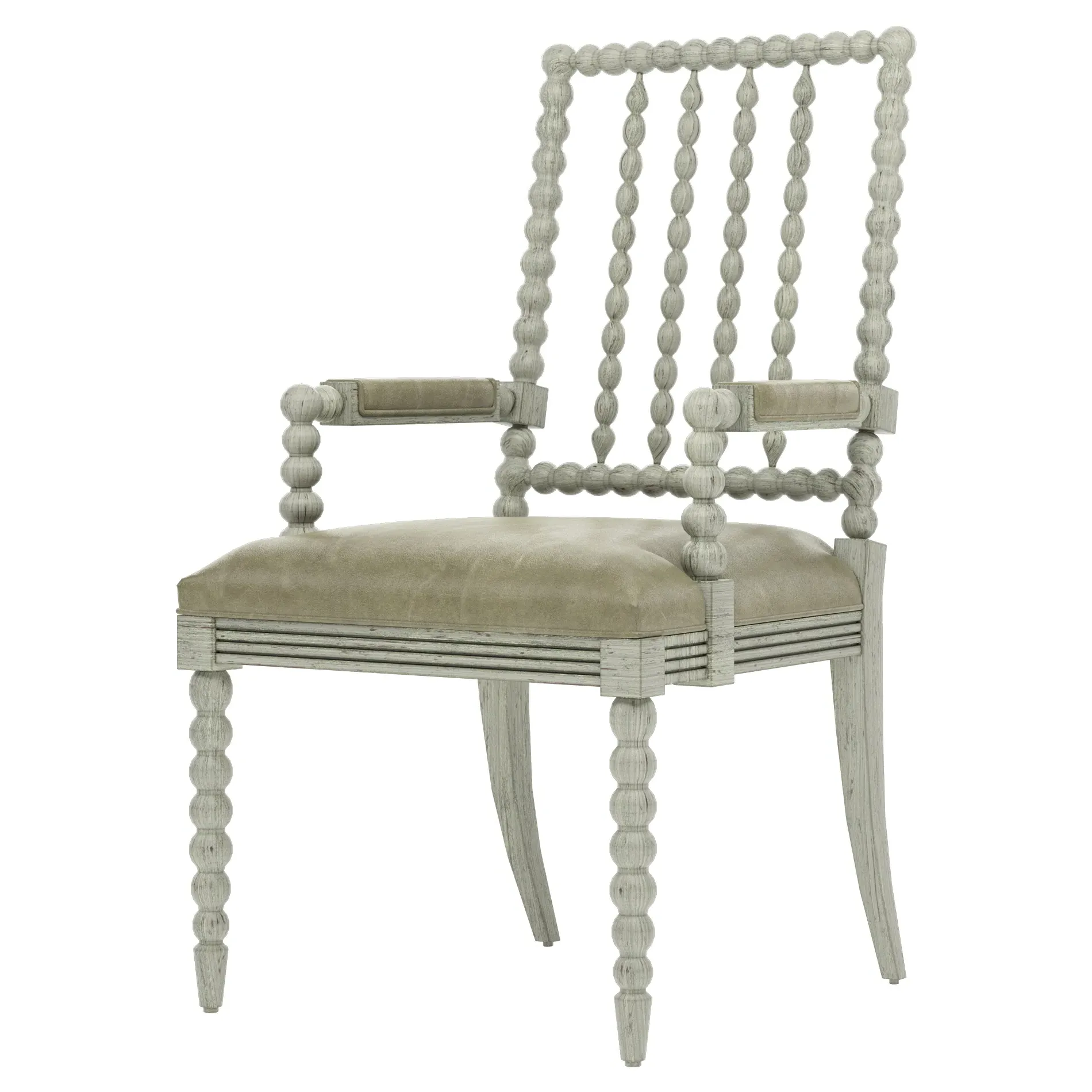 Sabinna Dining Arm Chair - Juniper, Leather