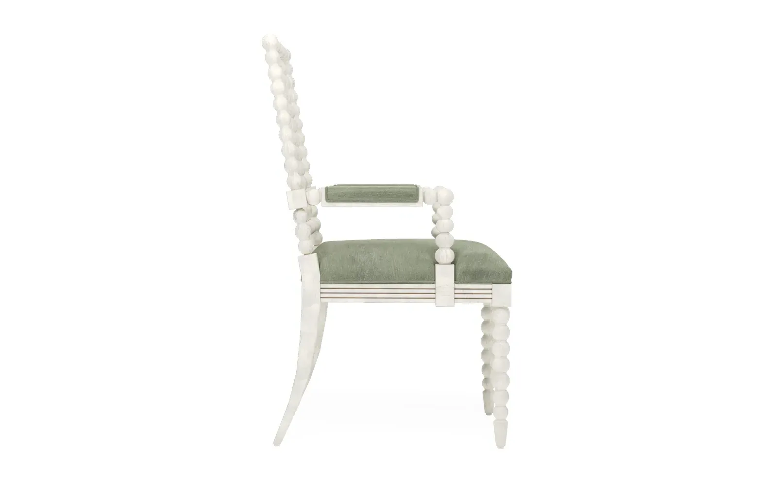 Sabinna Dining Arm Chair - Lustre Verde, Velvet