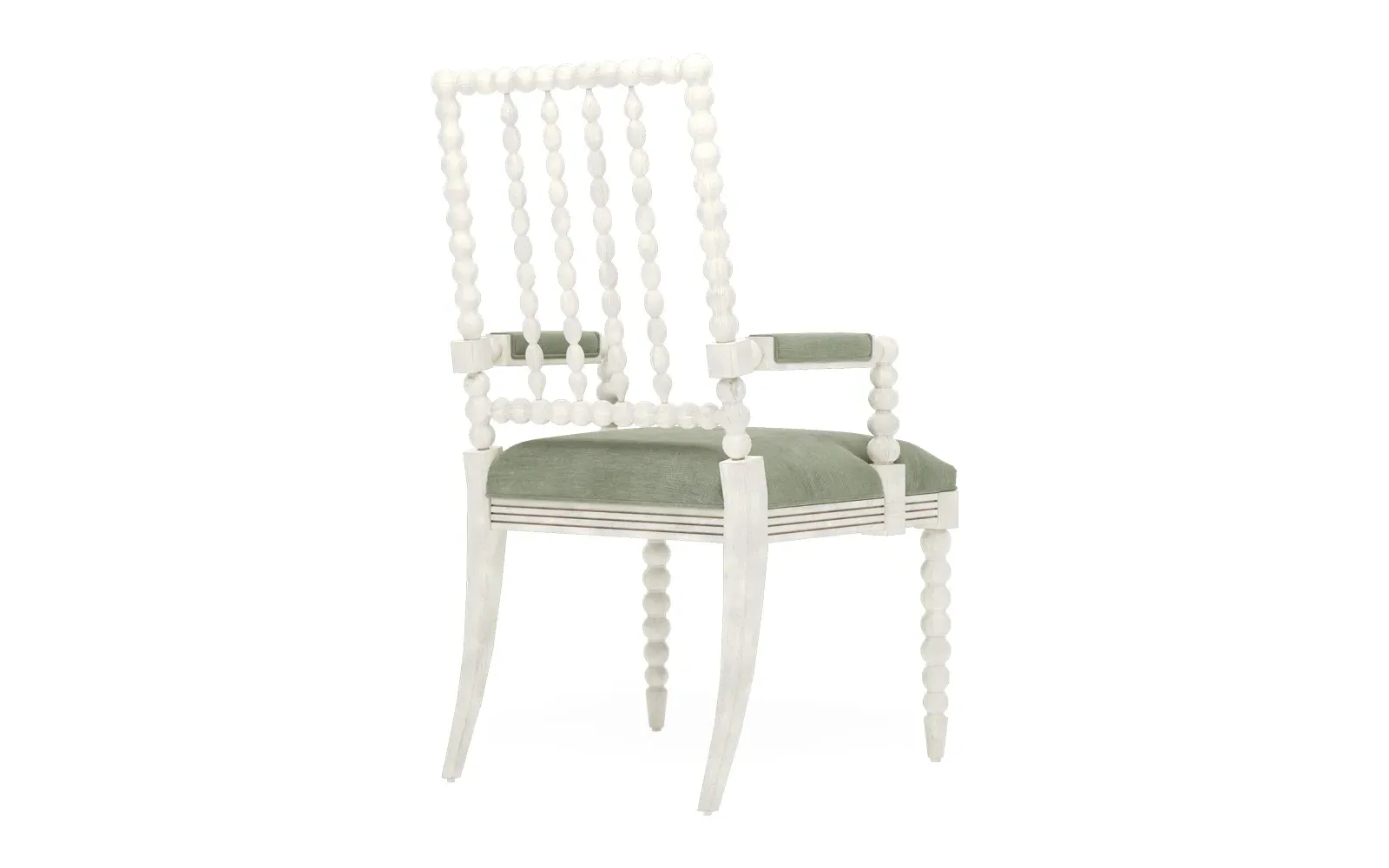 Sabinna Dining Arm Chair - Lustre Verde, Velvet