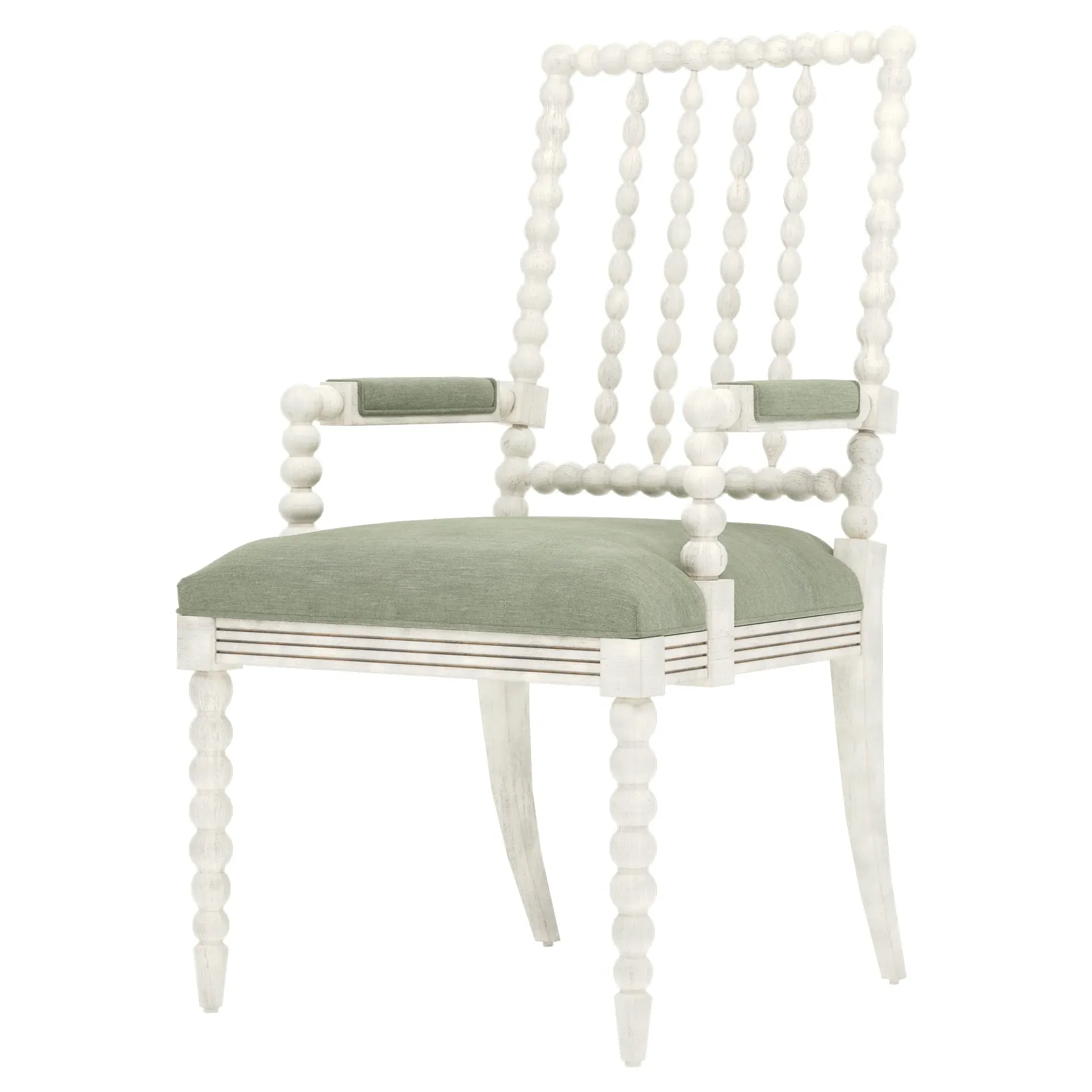 Sabinna Dining Arm Chair - Lustre Verde, Velvet