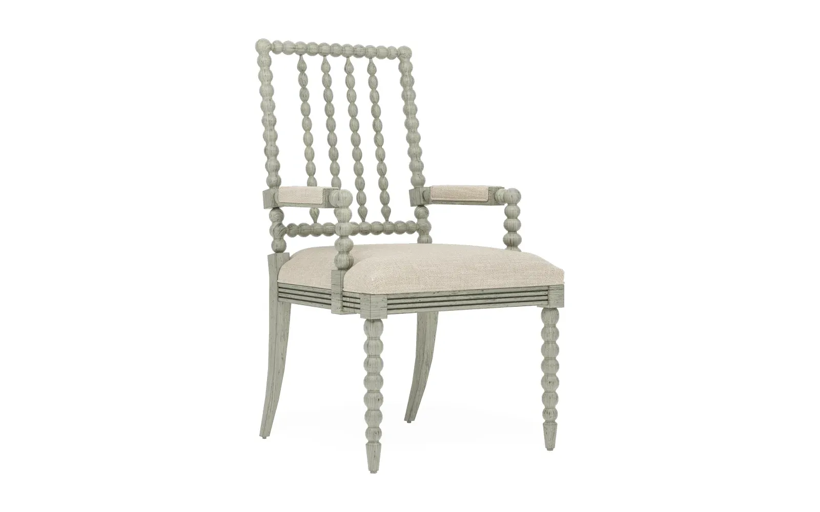 Sabinna Dining Arm Chair - Pebble Shore, Hardwood
