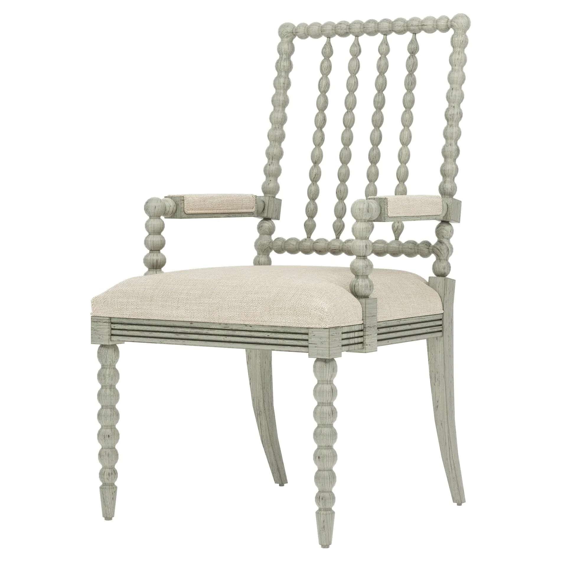 Sabinna Dining Arm Chair - Pebble Shore, Hardwood