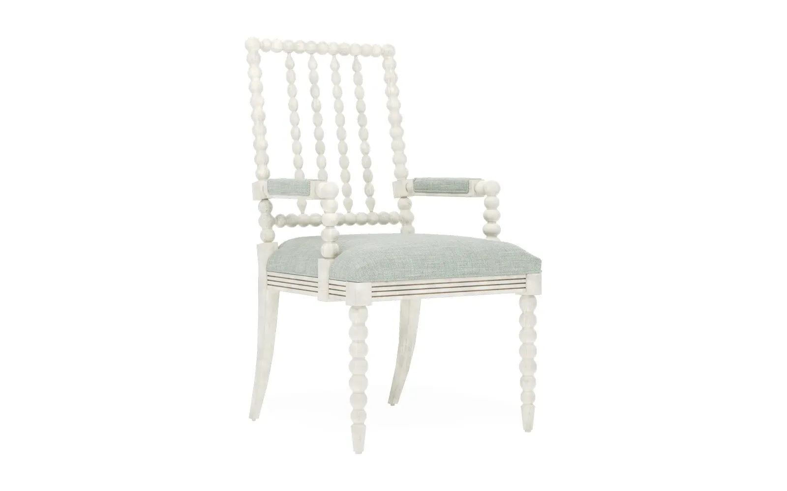 Sabinna Dining Arm Chair - Spring Blue, Hardwood