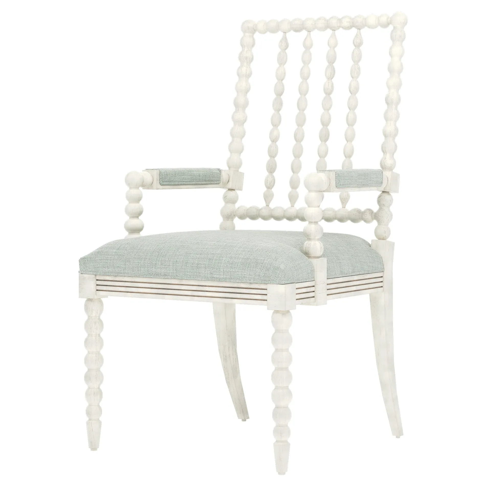 Sabinna Dining Arm Chair - Spring Blue, Hardwood