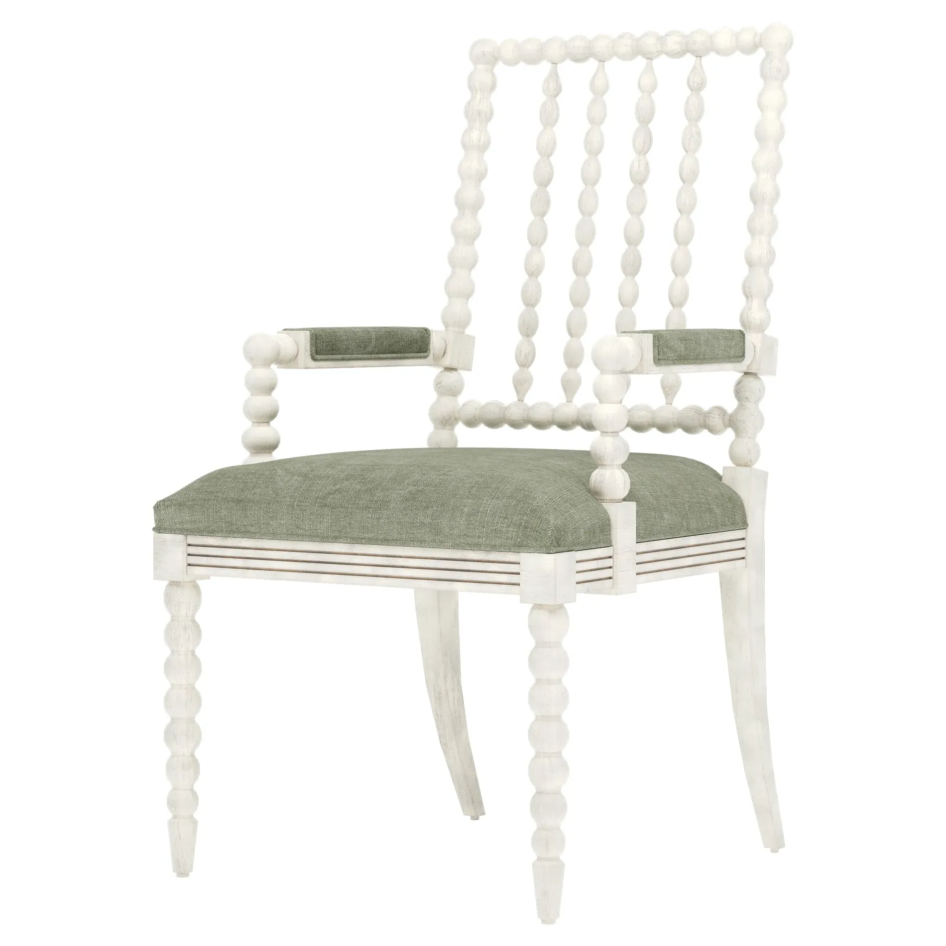 Sabinna Dining Arm Chair - Willow Green, Velvet image