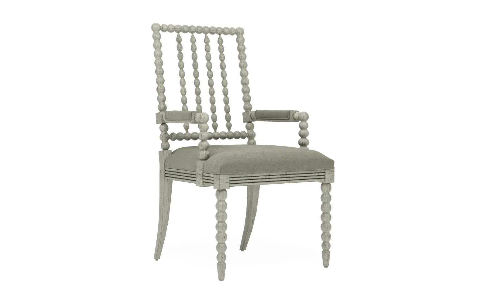 Sabinna Provence Sage Dining Arm Chair - Sage, Velvet