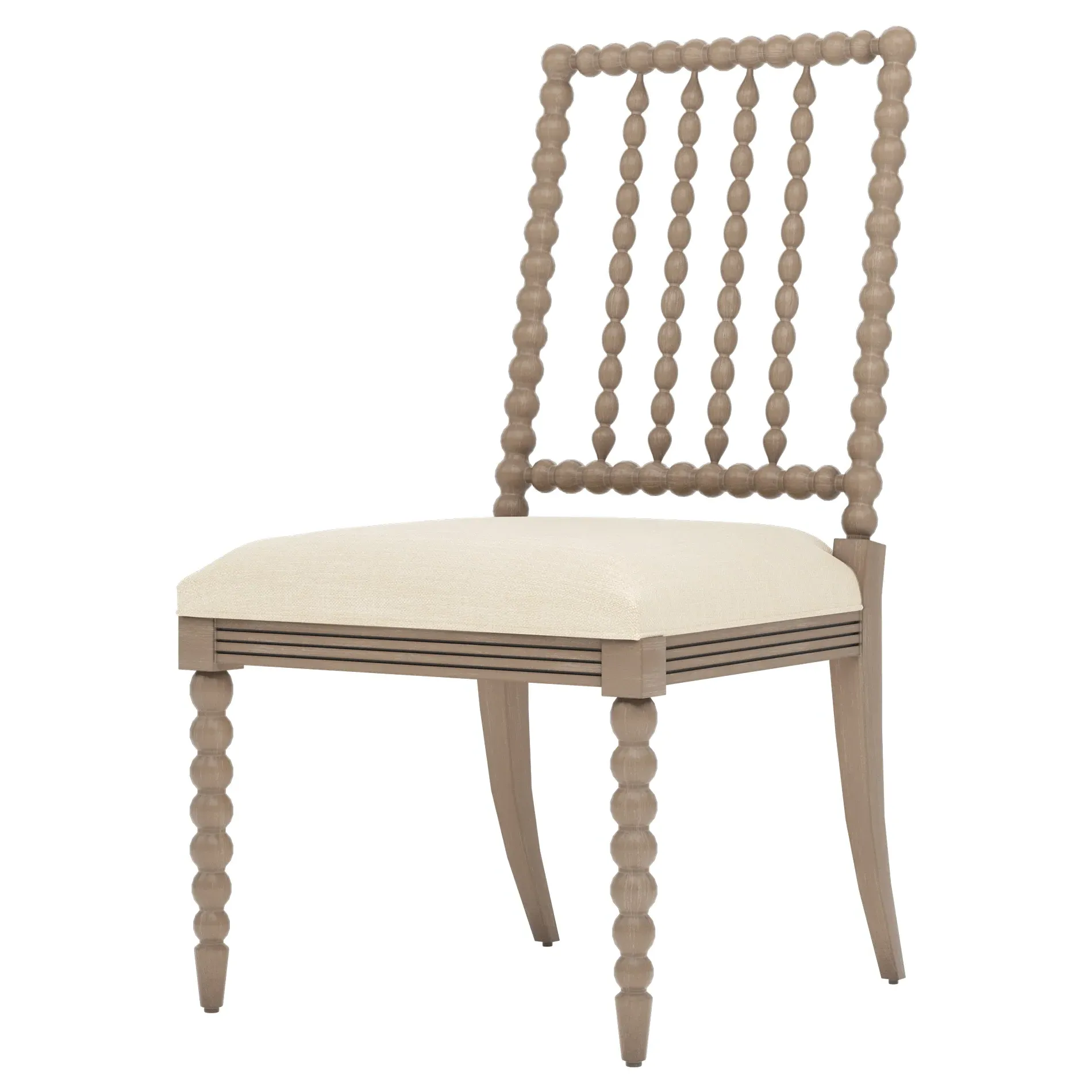 Sabinna Textured Weave Dining Side Chair - Bisque, Driftwood