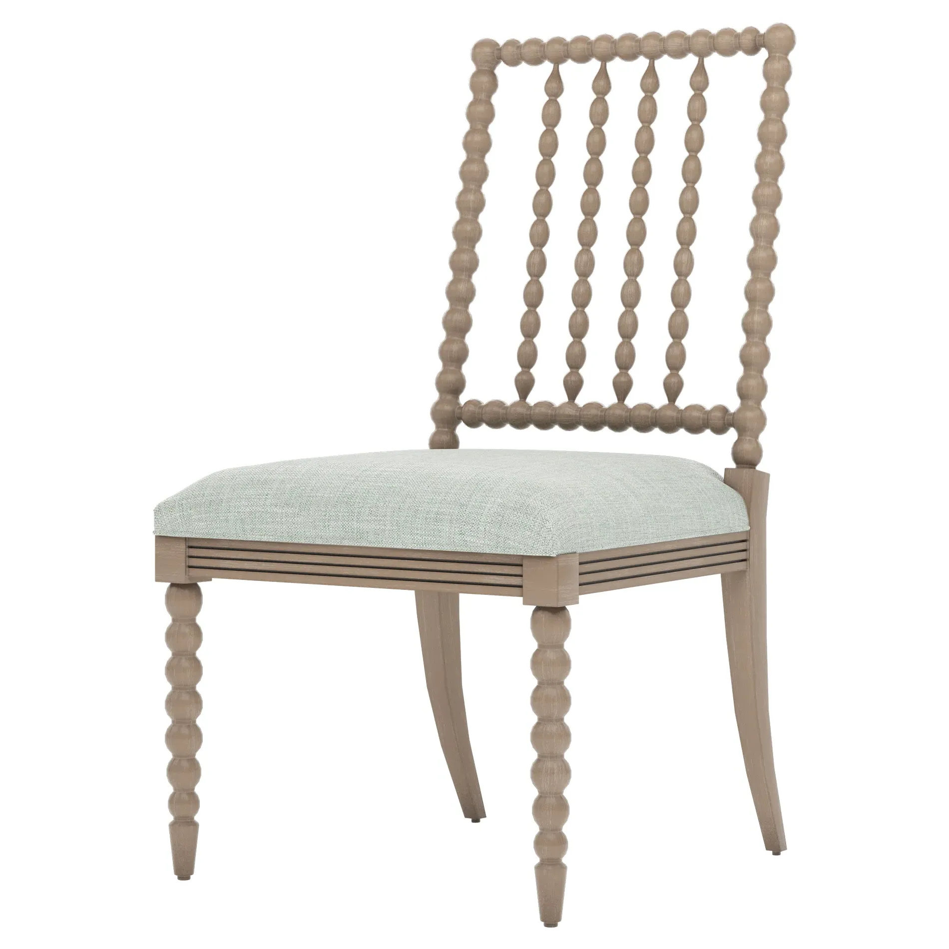 Sabinna Textured Weave Dining Side Chair - Blue, Driftwood