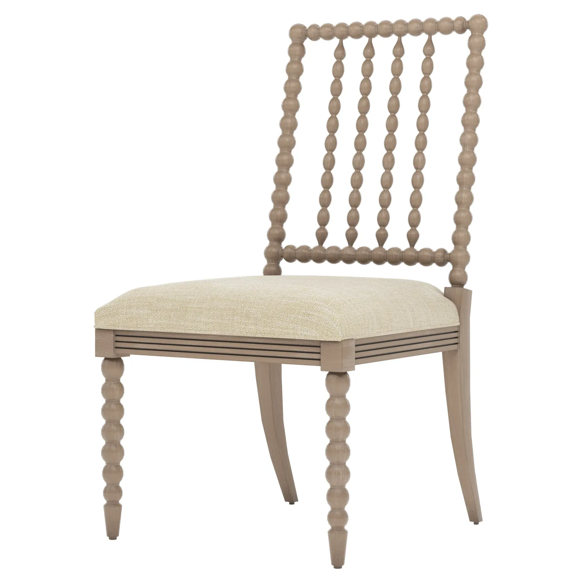Sabinna Textured Weave Dining Side Chair - Cashew, Driftwood