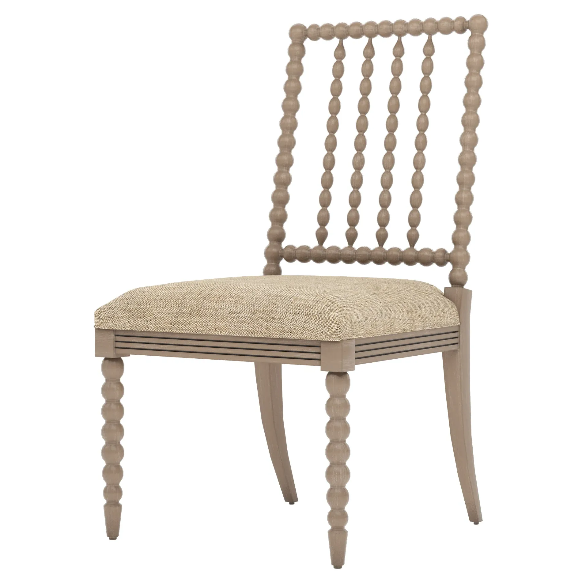 Sabinna Textured Weave Dining Side Chair - Mocha, Driftwood