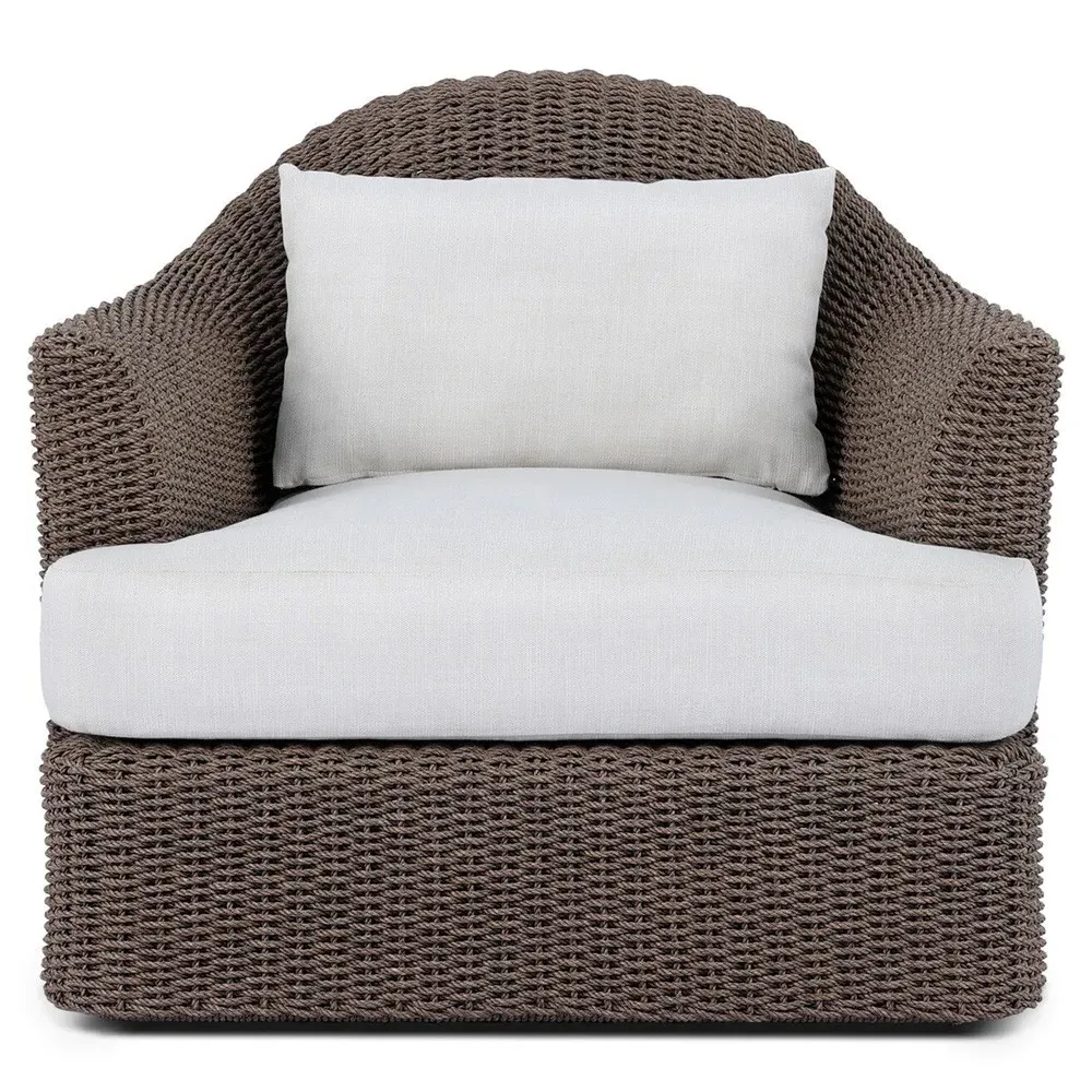 Sacha Woven Outdoor Lounge Chair - Brown