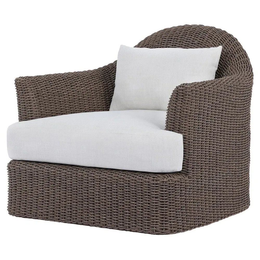 Sacha Woven Outdoor Lounge Chair - Brown
