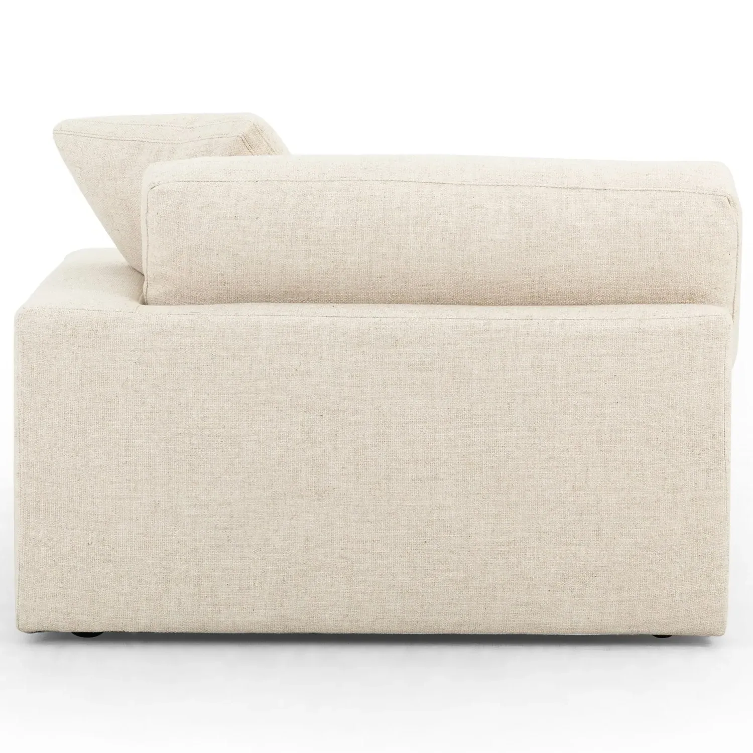 Sadie Left Chaise Sectional - Cream, Performance Fabric