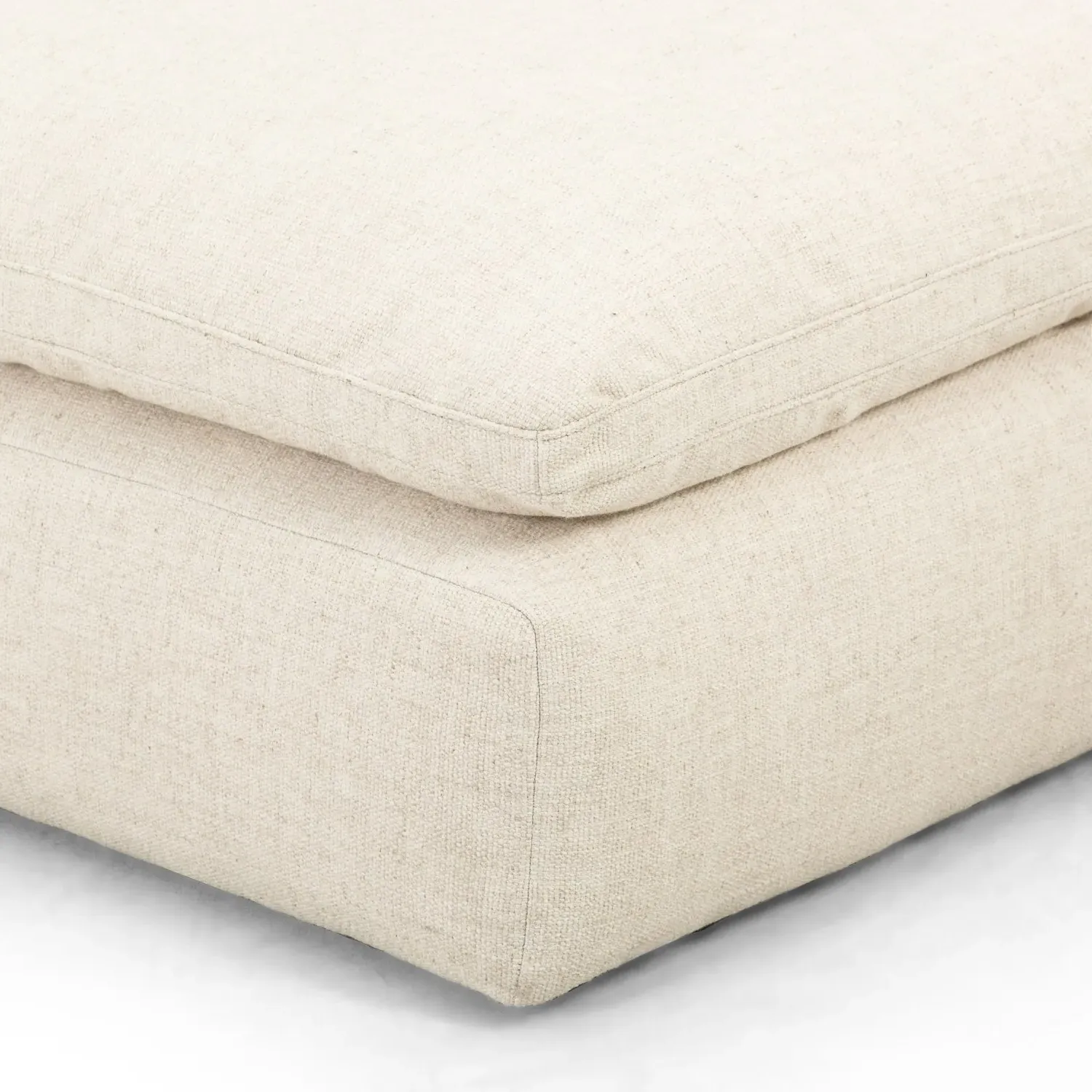 Sadie Left Chaise Sectional - Cream, Performance Fabric