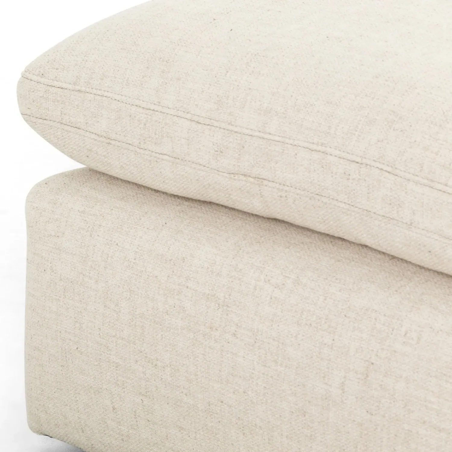 Sadie Right Chaise Sectional - Cream, Performance Fabric