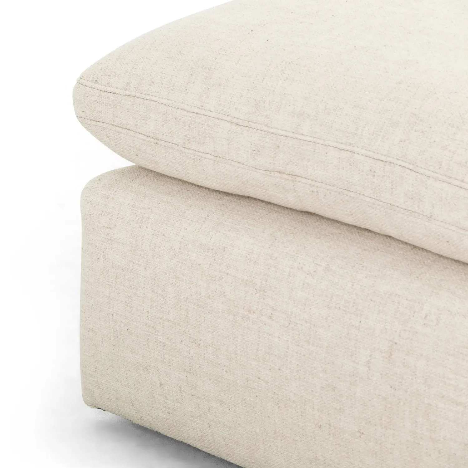 Sadie Right Chaise Sectional - Cream, Performance Fabric