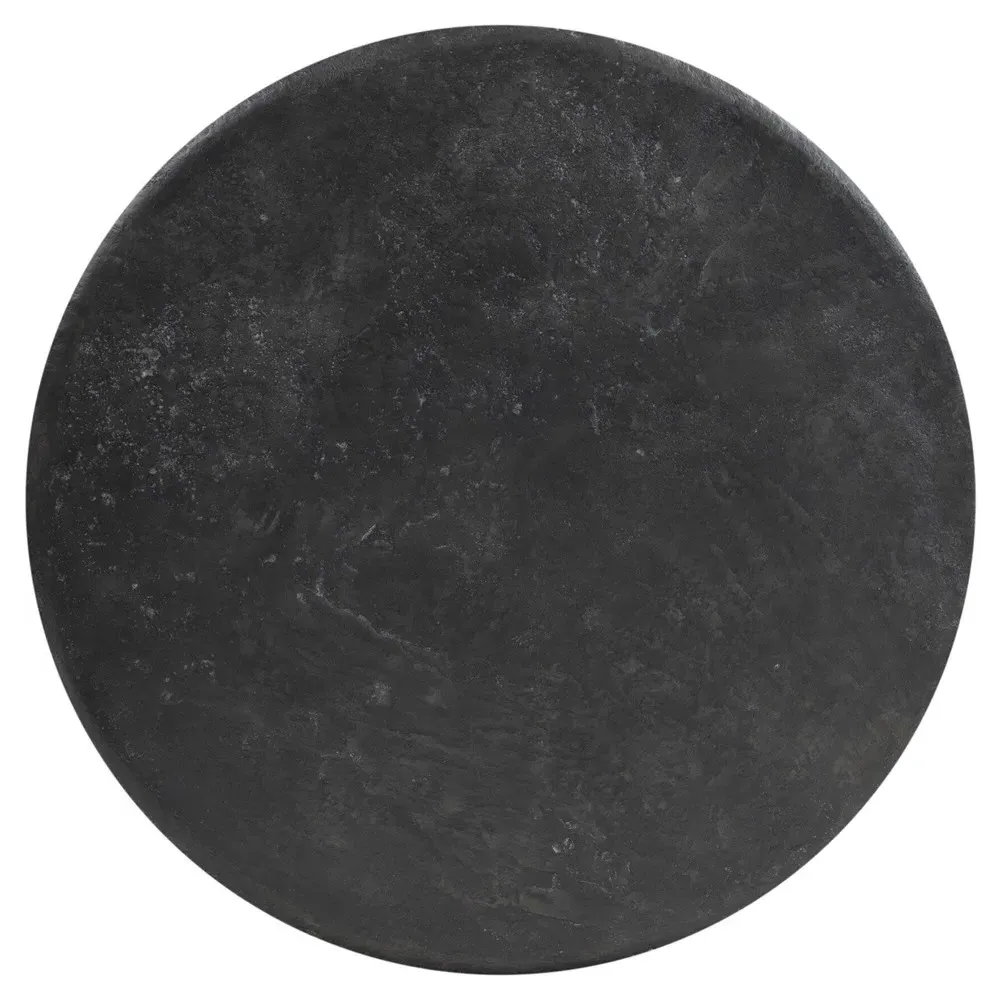 Sage Round Outdoor Coffee Table - Black, Concrete