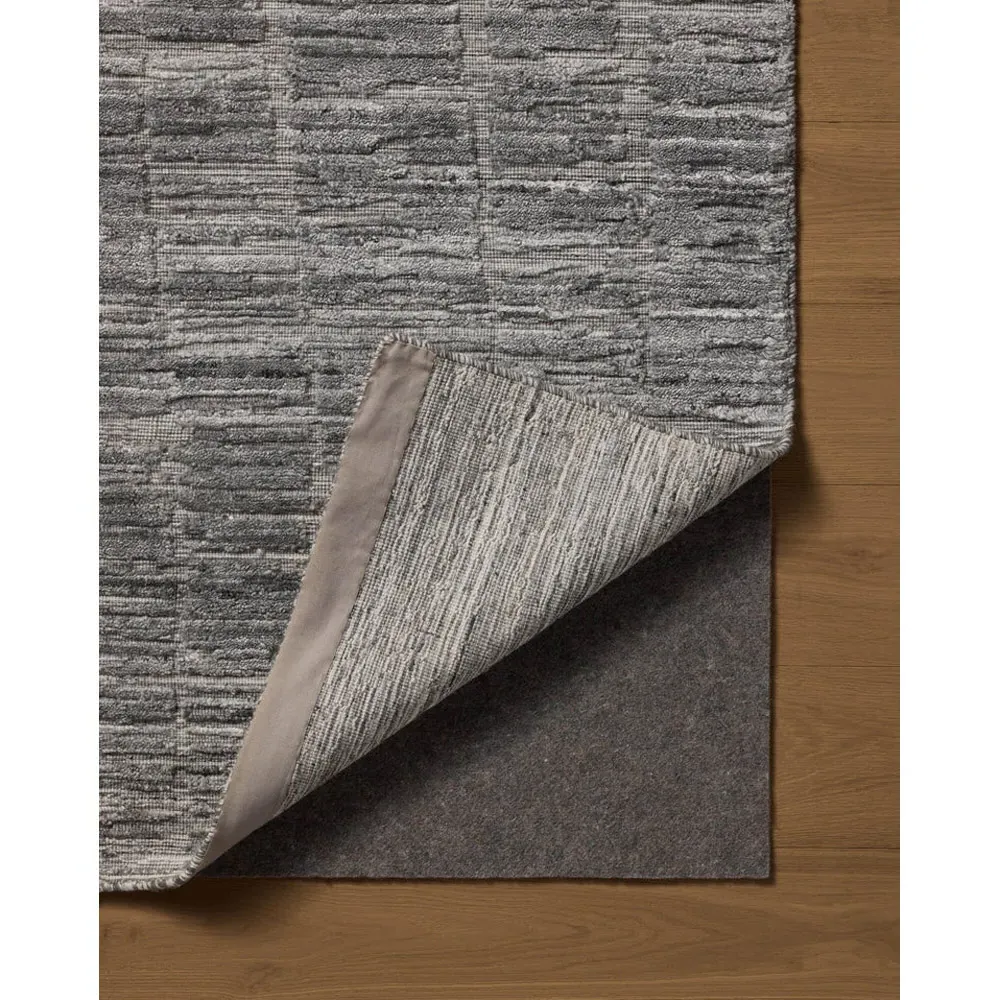 Salem Textured Solid Rug - Grey, Wool
