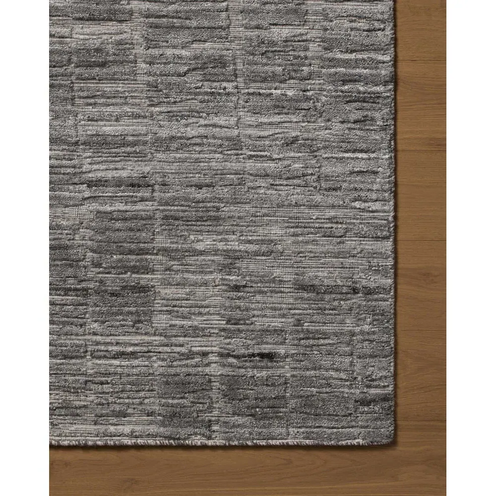 Salem Textured Solid Runner Rug - Grey, Wool