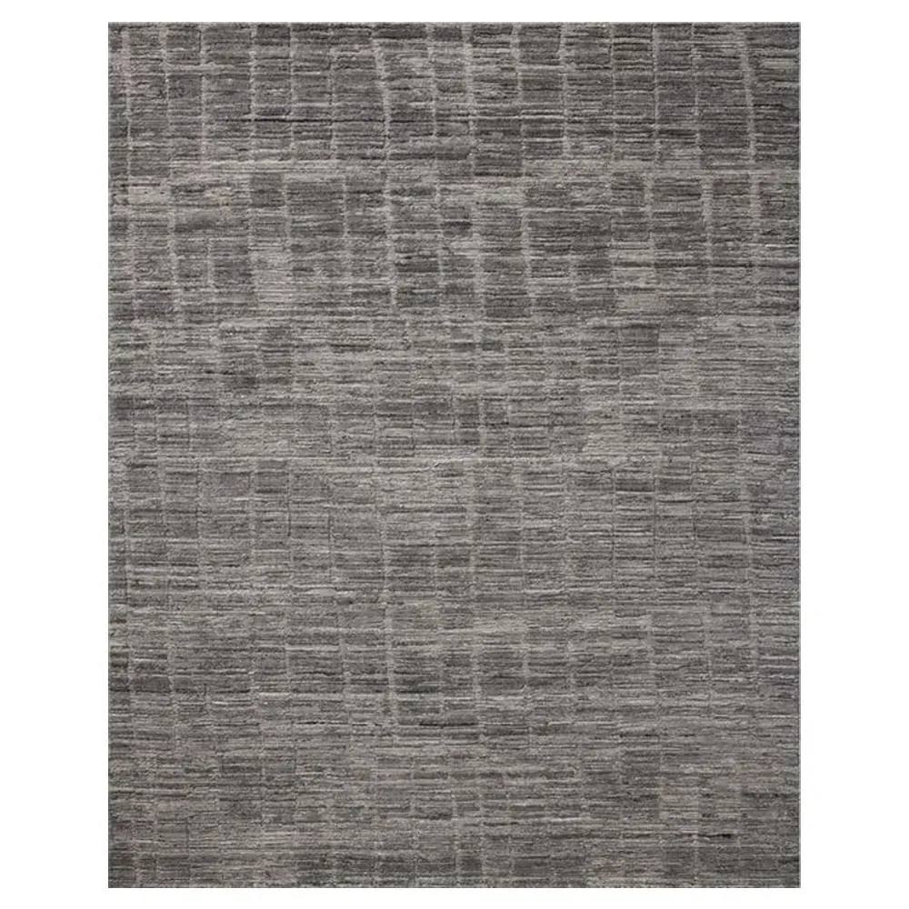 Salem Textured Solid Runner Rug - Grey, Wool