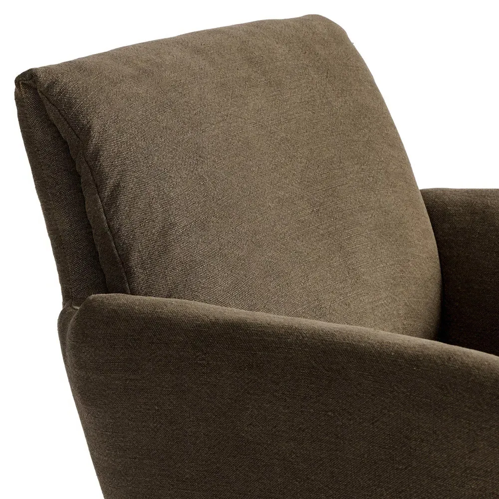 Salerno Swivel Desk Chair - Broadway Coffee, Linen