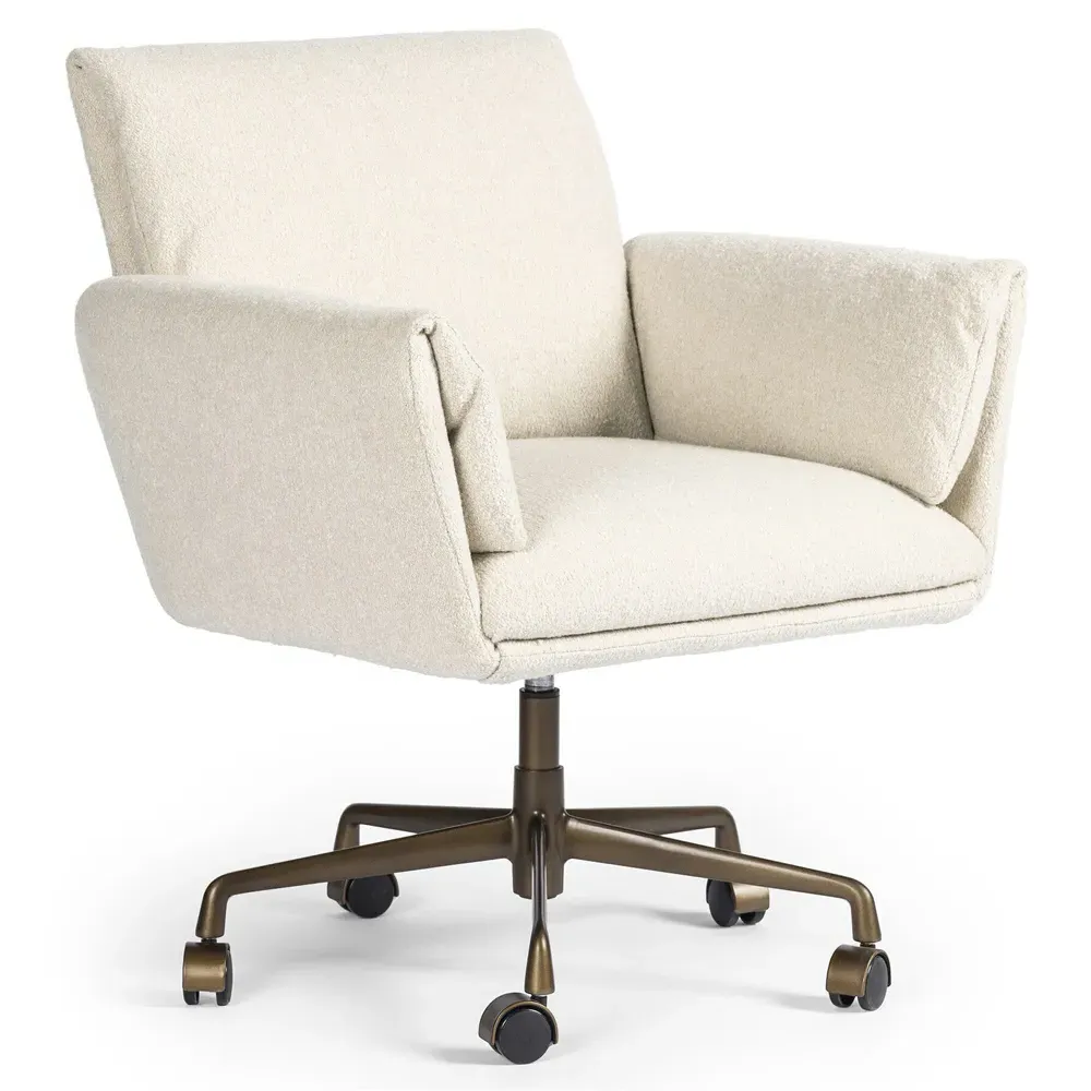 Salerno Swivel Desk Chair - Crete Sand, Linen