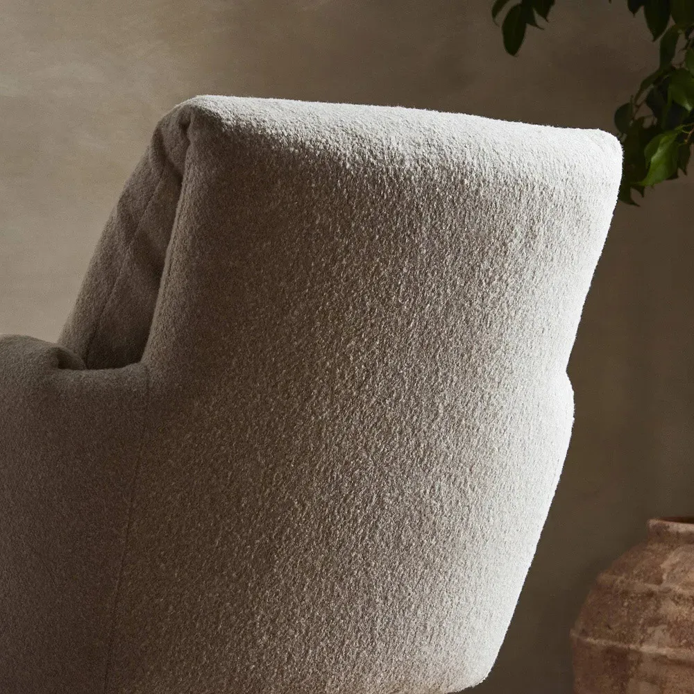 Salerno Swivel Desk Chair - Crete Sand, Linen