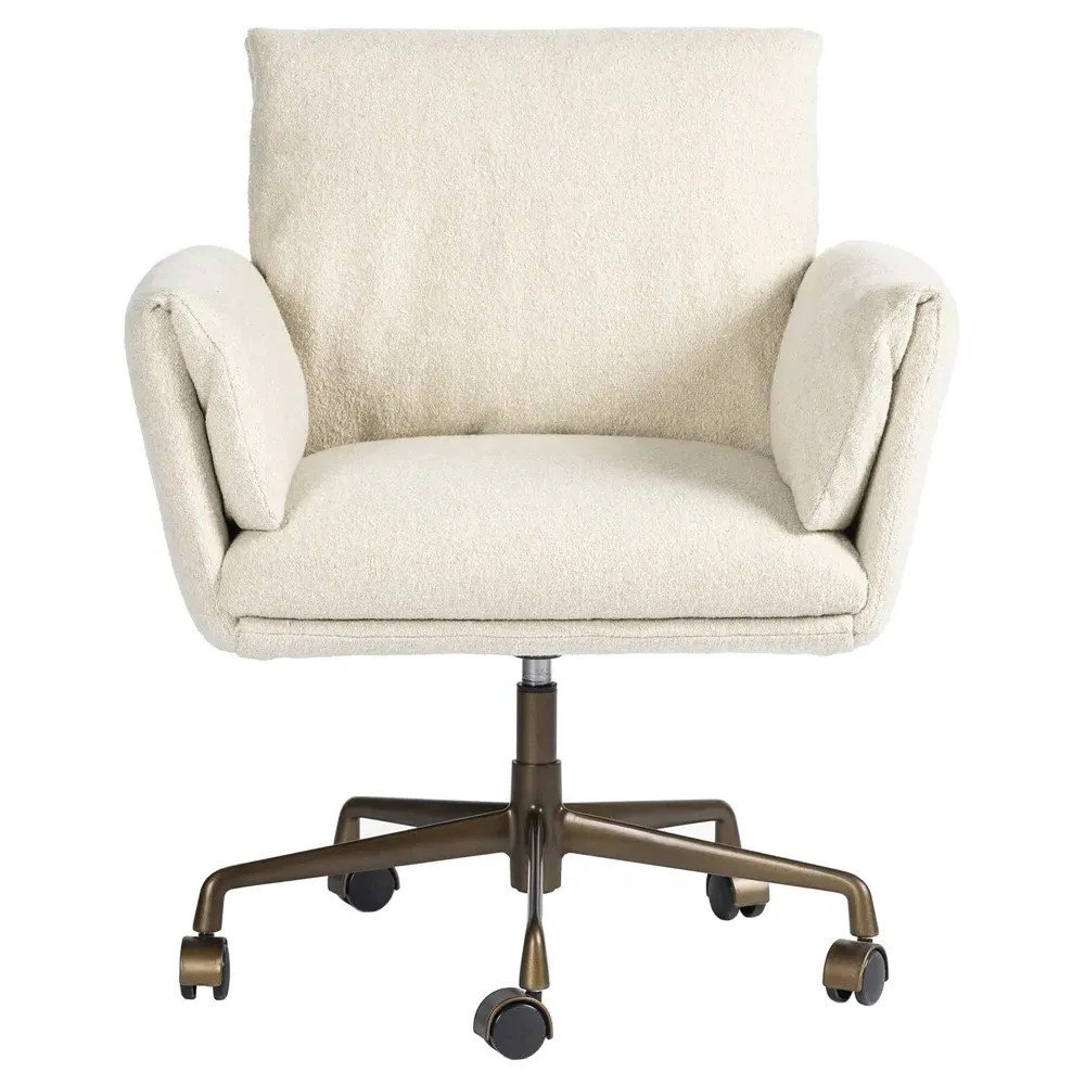 Salerno Swivel Desk Chair - Crete Sand, Linen image