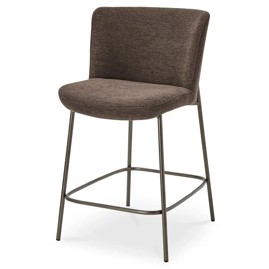 Sally Counter Stool - Dark Brown, Metal