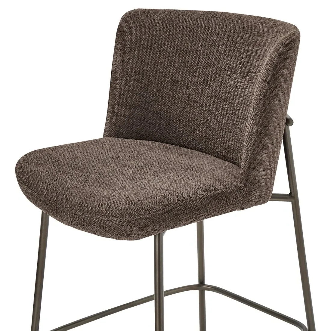 Sally Counter Stool - Dark Brown, Metal