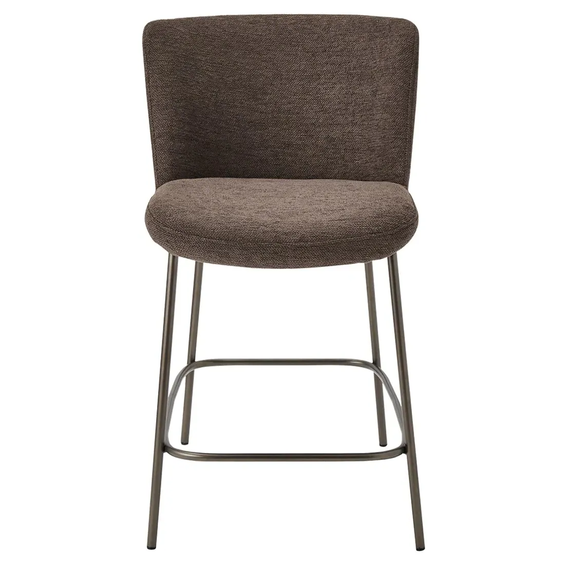 Sally Counter Stool - Dark Brown, Metal