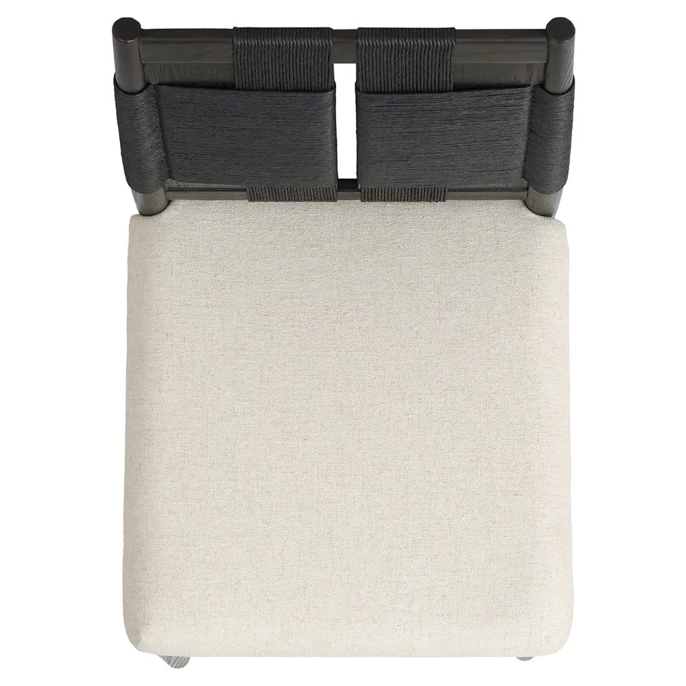 Sally Dining Chair - Cream, Black Wood