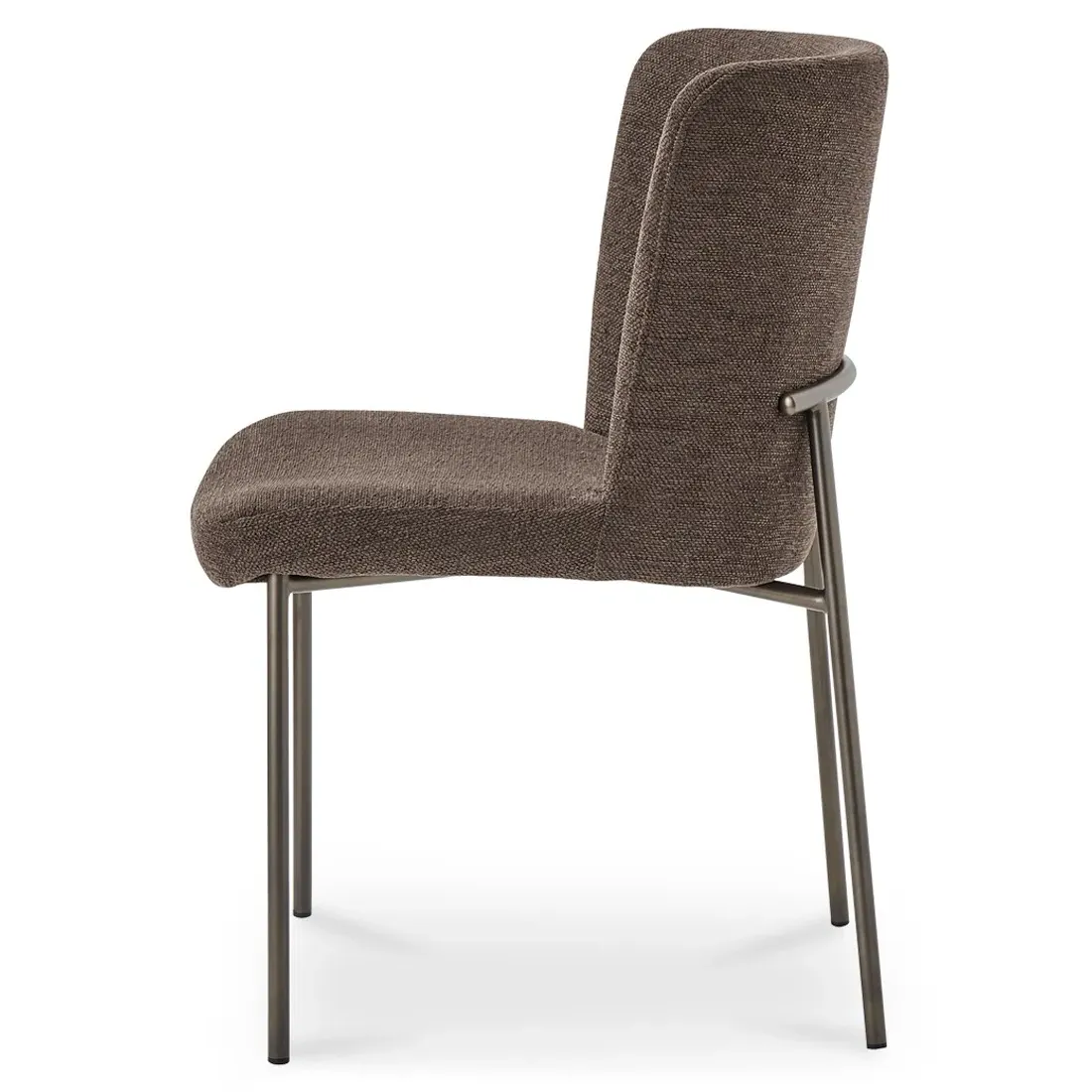 Sally Metal Dining Chair Set of 2 - Dark Brown