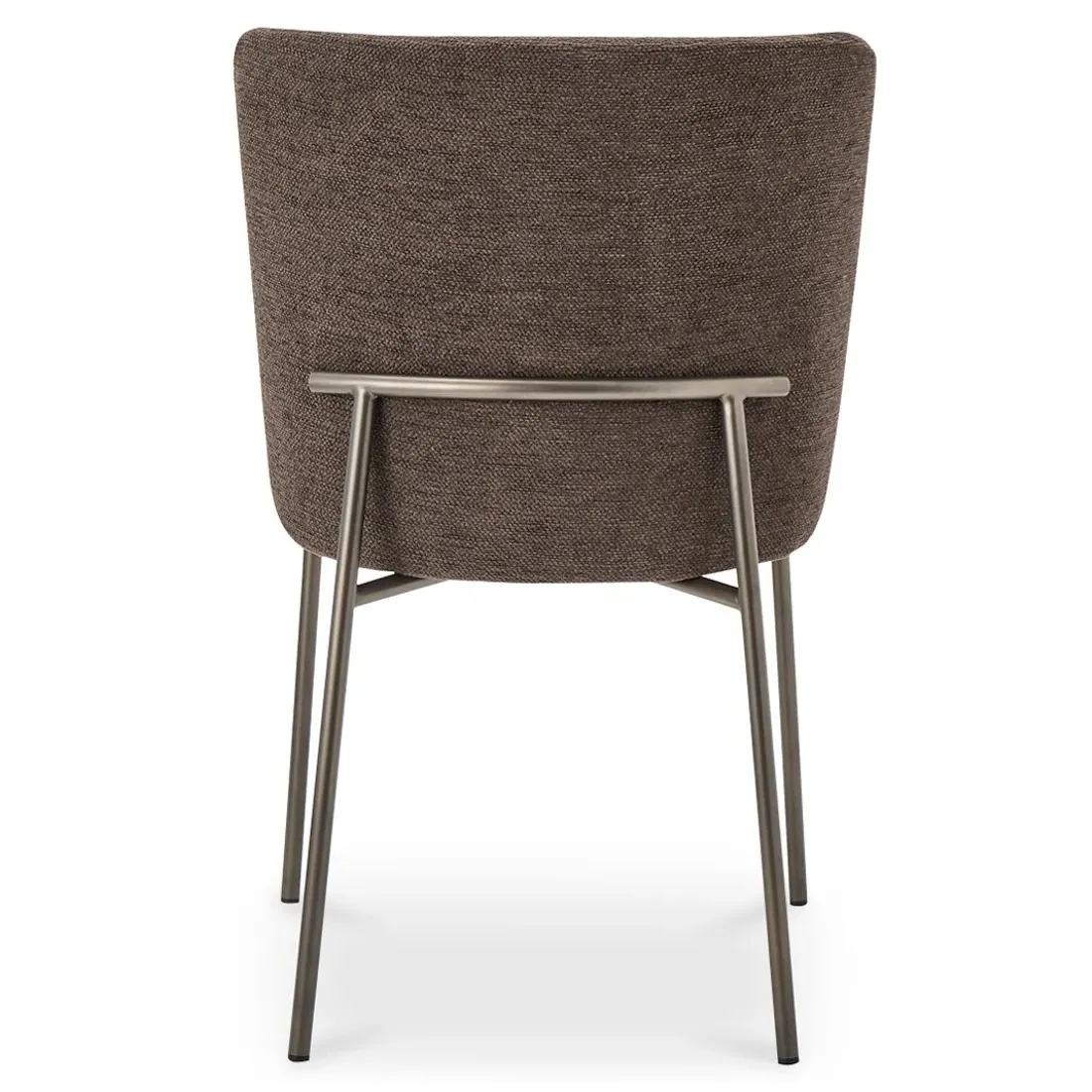 Sally Metal Dining Chair Set of 2 - Dark Brown