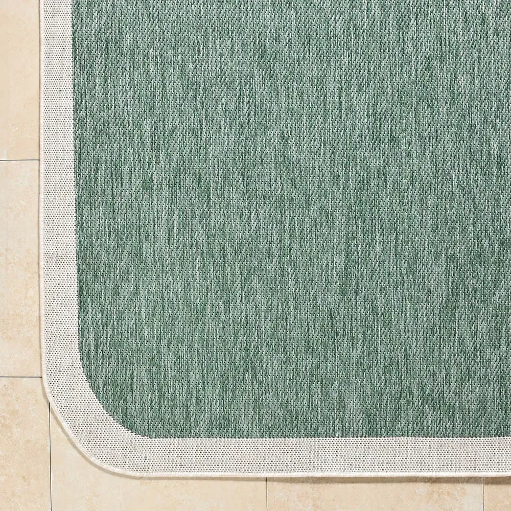 Salome Indoor Outdoor Rug - Green, Polypropylene