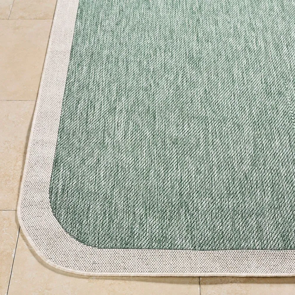 Salome Indoor Outdoor Rug - Green, Polypropylene