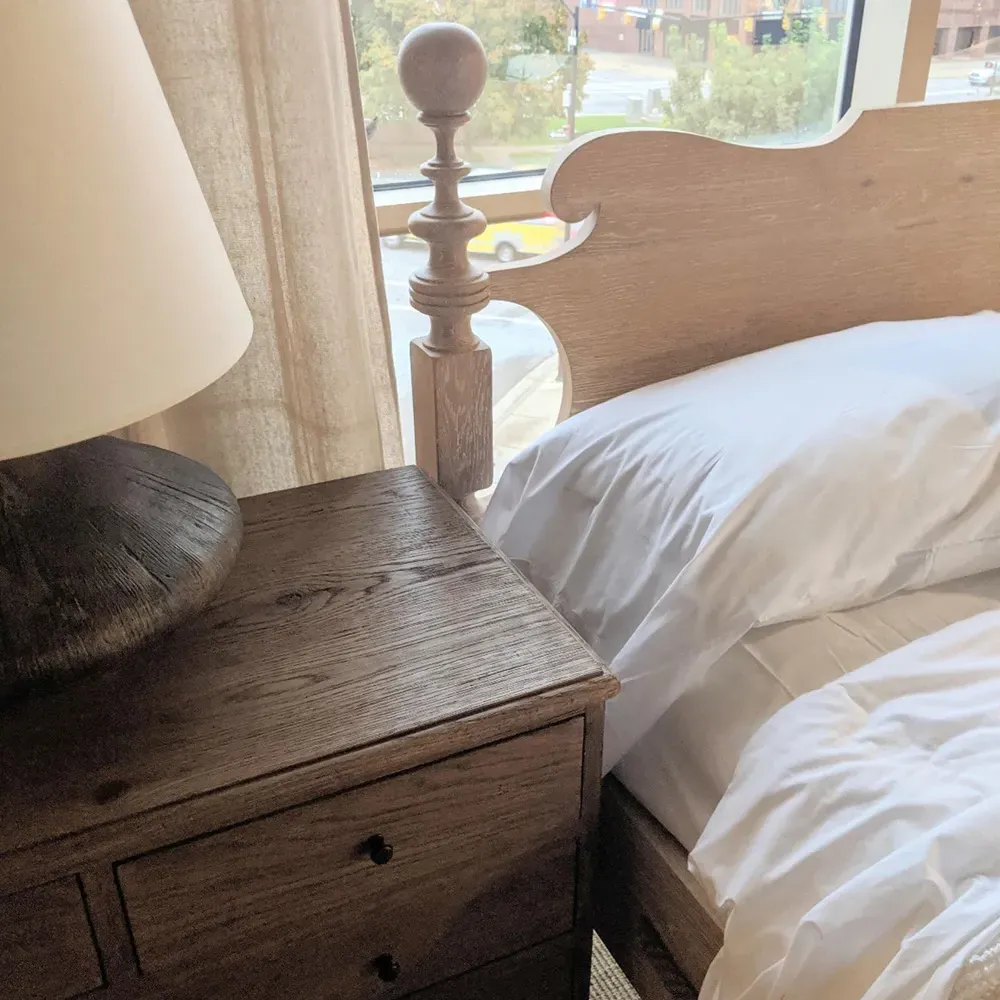 Saltwater French Country King Size Bed Frame - Brown, Oak